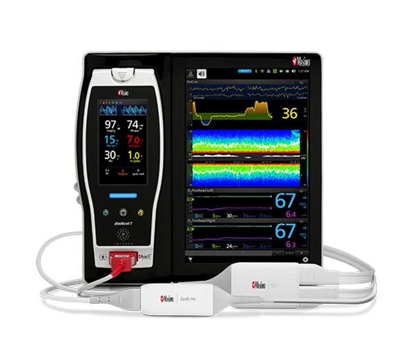 Root Bedside Monitor with SedLine sensors